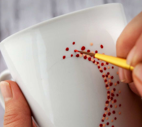 hand painted mug