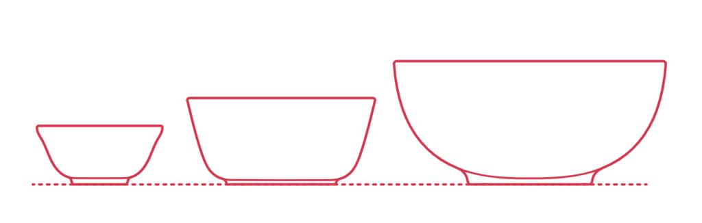 ceramic bowl sizes