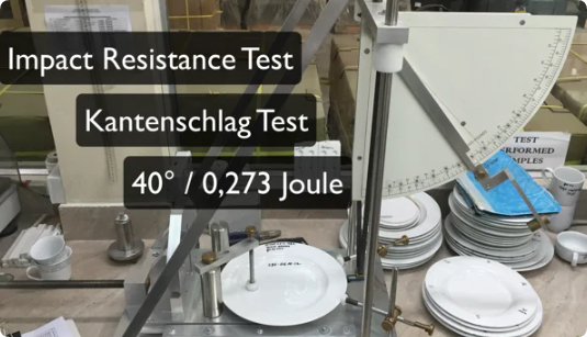 ceramic dishes scratch and chip resistance test
