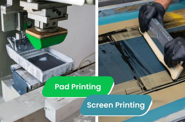 pad printing vs screen printing