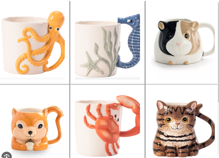 animal shaped ceramic mug