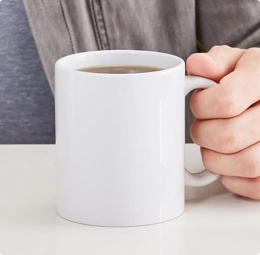 minimalist straight edge mug