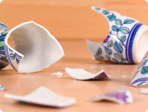 safety tips for handling broken ceramics