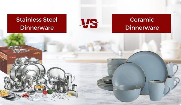 stainless steel vs ceramic dinnerware
