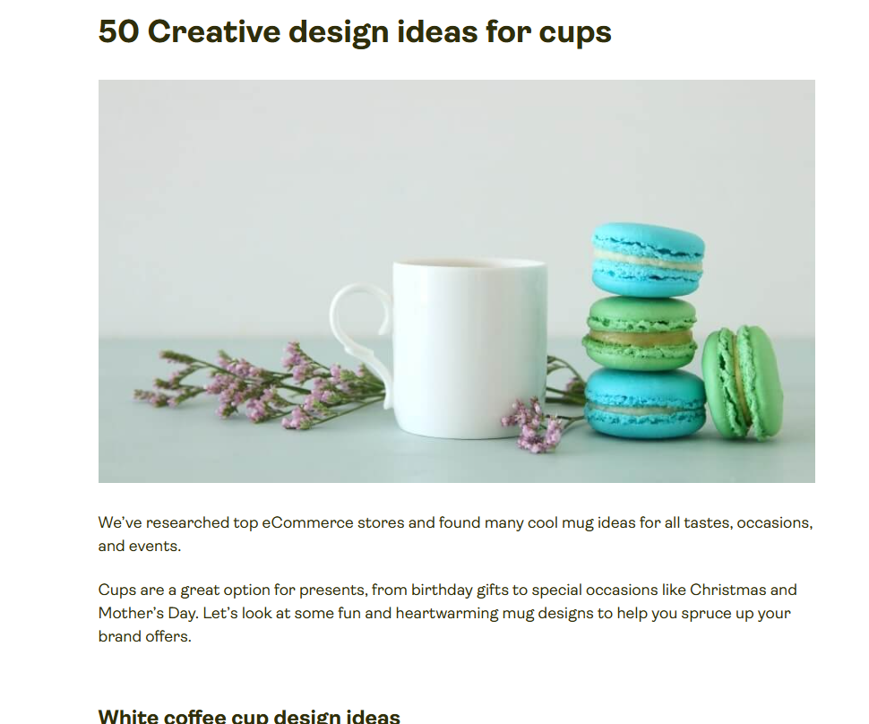 50 cup design ideas and resources