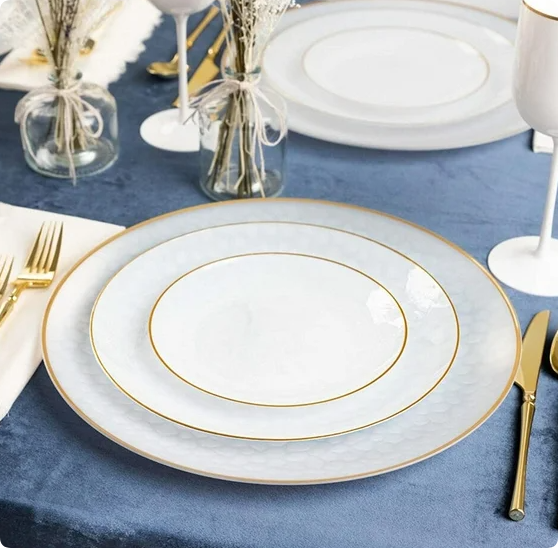 7 inches salad plates for wedding