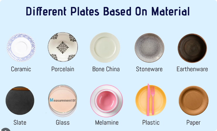 compare different dinnerware materials