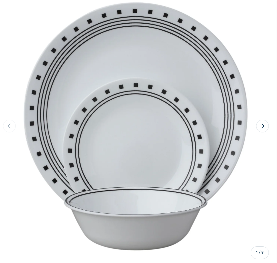 corelle livingware 18 piece dinnerware set