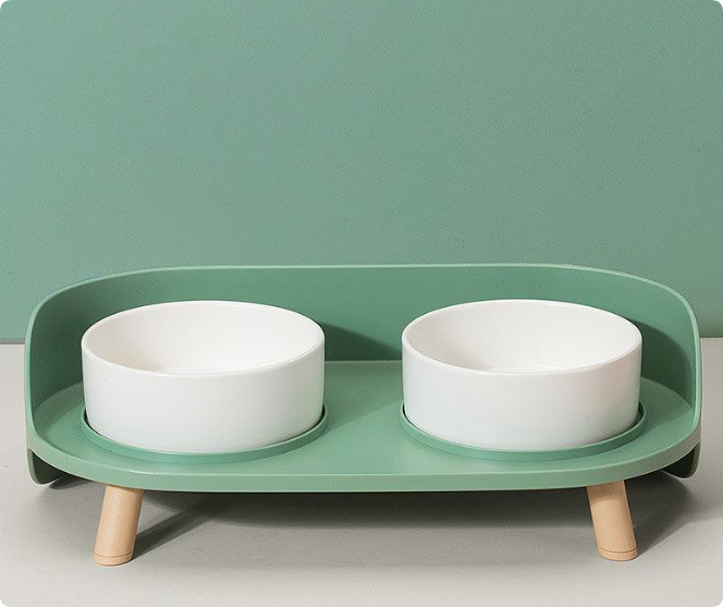 double ceramic pet bowls
