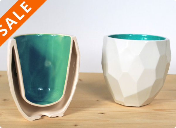 double walled ceramic mug