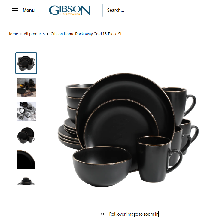 gibson home rockaway 16 piece dinnerware set