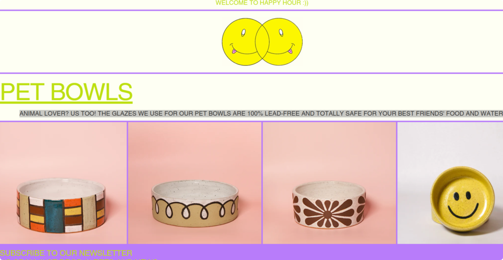 happy hour ceramics