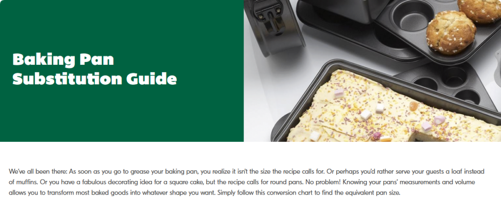 understanding baking dish sizes