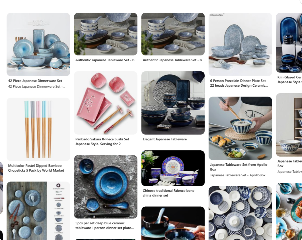 asian market's influence on ceramic dinner sets
