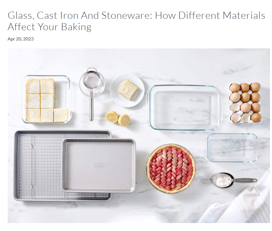 ceramic bakeware vs other materials