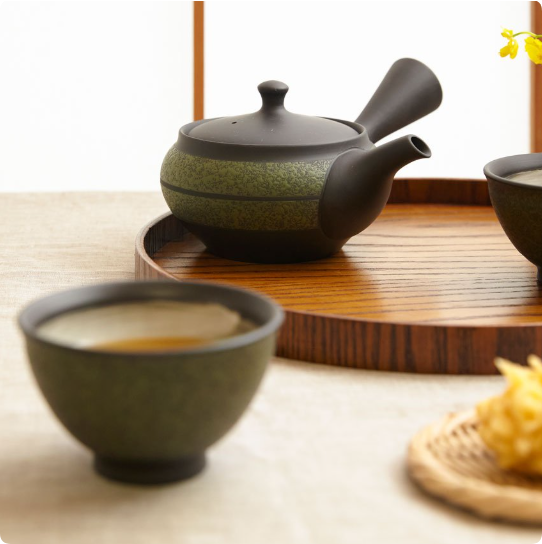 japan tea sets mocha