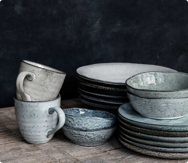 natural and organic aesthetics ceramic dinnerware