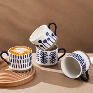 custom 15 oz ceramic coffee cup with handle