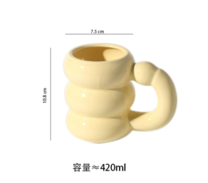 korea ins irregular 420ml chunky couple gifts cup handmade porcelain mug reusable ceramic coffee mug cup