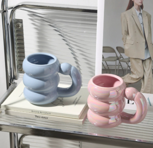 korea ins irregular 420ml chunky couple gifts cup handmade porcelain mug reusable ceramic coffee mug cup