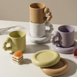 korea ins irregular 420ml chunky couple gifts cup handmade porcelain mug reusable ceramic coffee mug cup (copy)