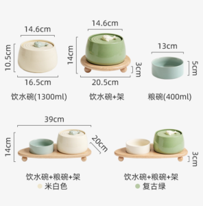 hot selling pet ceramic bowl tall slant flat raised bowl for cats and dogs ceramic pet bowls and feeders (copy)