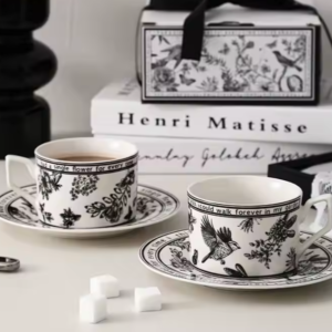 ceramic factory stoneware cloud shape cappuccino cup and saucer gift (copy)