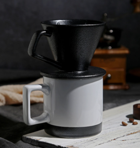ceramic hand brewed coffee pot with filter cup drip coffee sharing pot set & coffee strainer