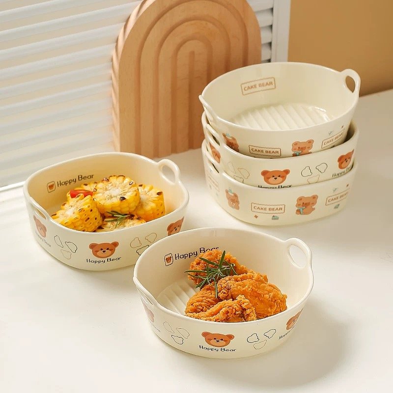 custom kitchen bakeware rectangular casserole bread pan baking pan set ceramic baking dishes set (copy)