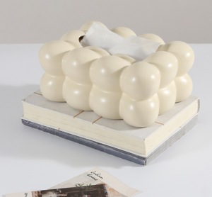 direct sale high quality wholesale custom cactus shape home bedroom luxury tissue storage paper box ceramic cover tissue box home decor