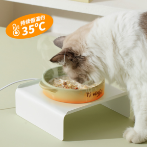 high quality custom logo elevated raised tilted non slip feeding food water drinking pet dog cat ceramic bowl