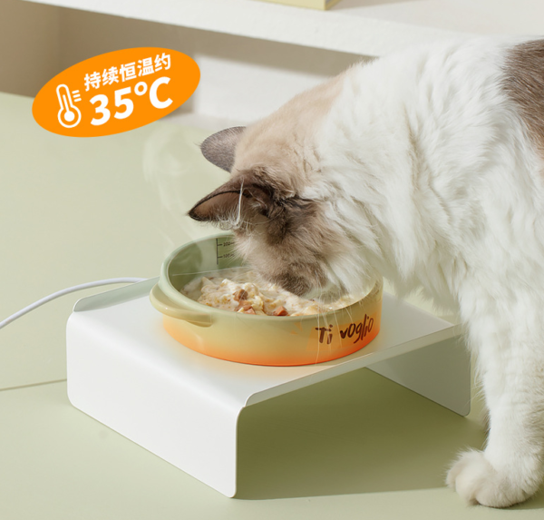 high quality custom logo elevated raised tilted non slip feeding food water drinking pet dog cat ceramic bowl