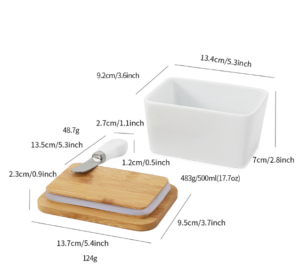 Crock Beige Circular Sealed Food Jar Western Household Stoneware Nordic Butter Keeper Ceramic Jar With Lid