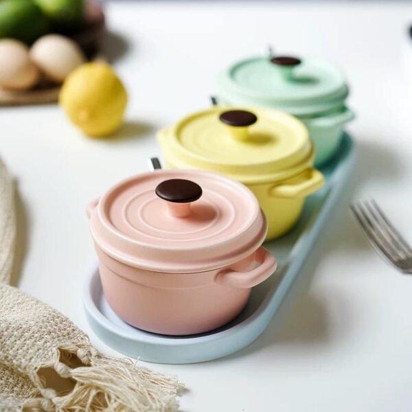 ceramic ramekins set small oven safe baking dishes cups for personal pudding creme serving dip single mini bowls (copy)