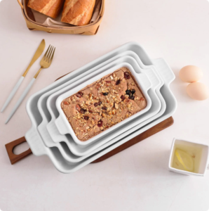 custom kitchen bakeware rectangular casserole bread pan baking pan set ceramic baking dishes set