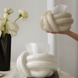 creative tissue box customized wave arch ceramic tissue box fashionable tissue box ceramic (copy)