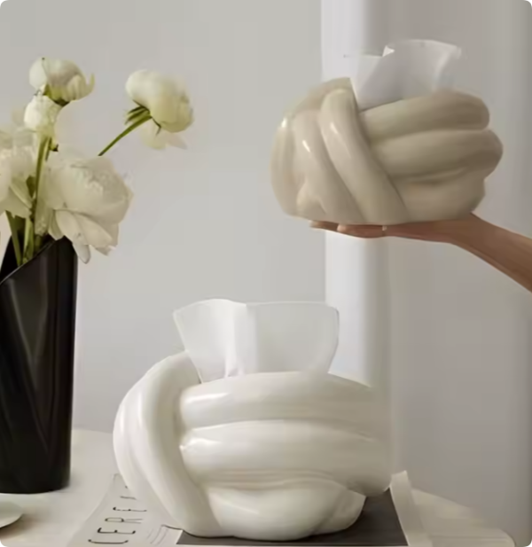 creative tissue box customized wave arch ceramic tissue box fashionable tissue box ceramic (copy)