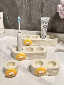 custom silicone toothbrush holder bath accessories creative toothbrush stick stand make up brush holder