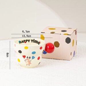 ceramic manufacturer gourd shape korean style porce gift mug