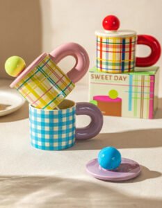 factory advantage price bubble molded dopamine ceramic mug with gift box