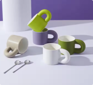 factory advantage price bubble molded dopamine ceramic mug with gift box