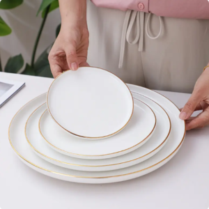 dessert serving dish 3 layer cookie cake plates ceramic candy stand with metal stand (copy)