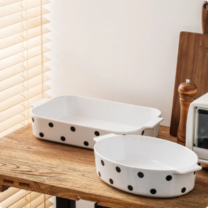 customized rectangular pans nordic bakeware cookware sets microwave oven safe bakeware tray pans ceramic baking dish plate (copy)
