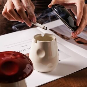 ins ceramic ashtray creative cute personality cartoon small home living room bedroom office ashtray