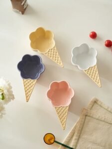 INS Ceramic Bakeware Set Baking Blows Nordic Cute Round Cupcake Souffle Dishes Custom Acceptable for Home Shop As Gift