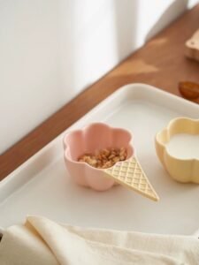 INS Ceramic Bakeware Set Baking Blows Nordic Cute Round Cupcake Souffle Dishes Custom Acceptable for Home Shop As Gift