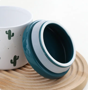 INS Creative Simple Cute Ceramic Storage Jar with Sealed Lid Freshly Designed Food Storage Jar for Coffee Beans Tea Kitchen Use