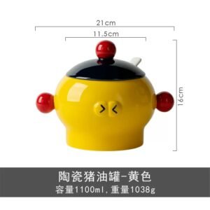 Kitchen Seasoning Ceramic Container Spice Jar Nordic Household Sugar Salt Bowls Tray Set Condiment Pot Seasoning Box Set