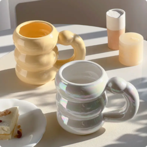 korea ins irregular 420ml chunky couple gifts cup handmade porcelain mug reusable ceramic coffee mug cup