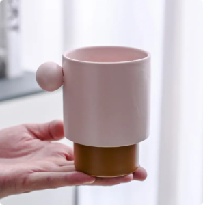 Korean Ins Customized 330ml Matte Porcelain Tea Milk Cups Reusable Travel Espresso Ceramic Mug for Office Home